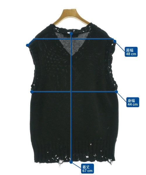 MARNI（マルニ）ベスト 黒 サイズ:50(XXL位) レディース/2200660071121