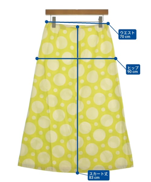 MARNI（マルニ）ロング・マキシ丈スカート 黄 サイズ:42(M位) レディース/2200660281032