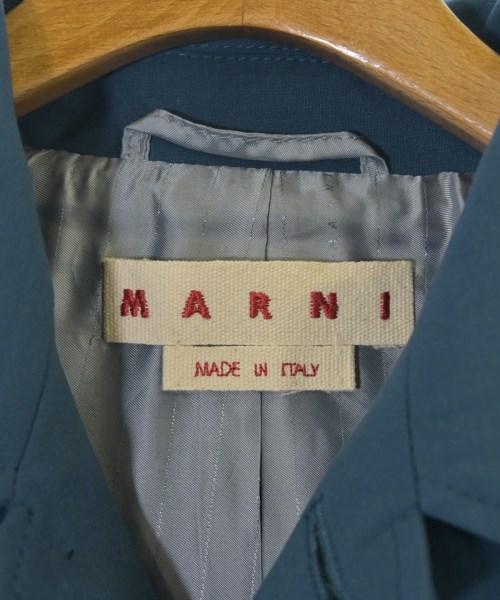 MARNI（マルニ）ステンカラーコート 青 サイズ:48(L位) メンズ/2200660522012