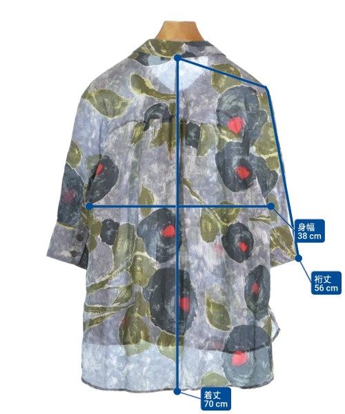 MARNI（マルニ）カジュアルシャツ グレー サイズ:42(M位) レディース/2200658794063