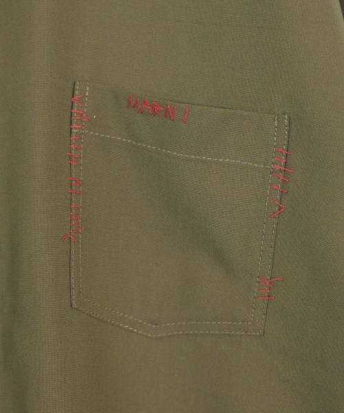 MARNI（マルニ）カジュアルシャツ カーキ サイズ:50(XL位) メンズ/2200661383063