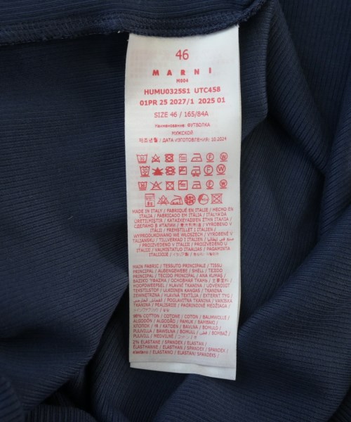 MARNI（マルニ）Tシャツ・カットソー 紺 サイズ:46(M位) メンズ/2200714148083