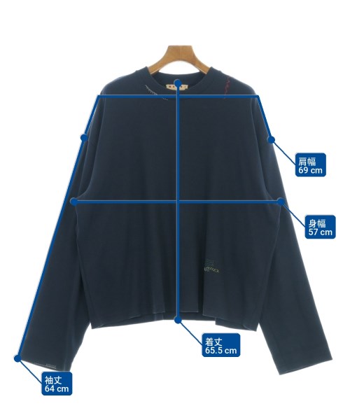 MARNI（マルニ）Tシャツ・カットソー 紺 サイズ:46(M位) メンズ/2200714148083