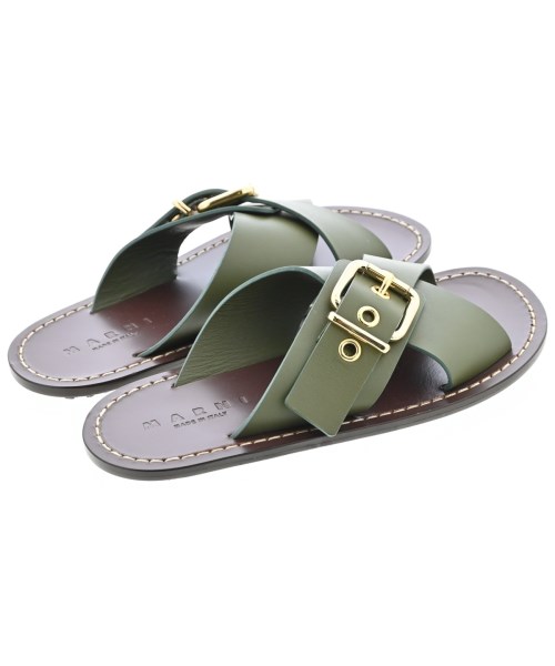 MARNI（マルニ）サンダル カーキ サイズ:EU38(24.5cm位) レディース/2200717608133