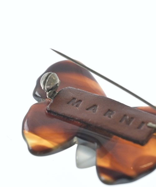 MARNI（マルニ）ブローチ・コサージュ 茶 サイズ:- レディース/2200718154042