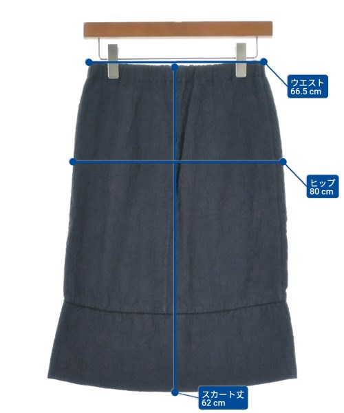 MARNI（マルニ）ひざ丈スカート 紺 サイズ:36(XS位) レディース/2200645815047