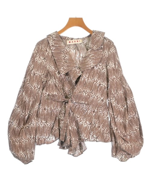 MARNI(マルニ)ブラウス 茶 サイズ:38(S位)/2200638407051