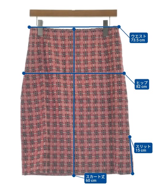 MARNI（マルニ）ひざ丈スカート 赤 サイズ:40(M位) レディース/2200649111114