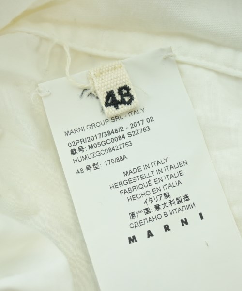 MARNI（マルニ）Tシャツ・カットソー 白 サイズ:48(L位) メンズ/2200619572082
