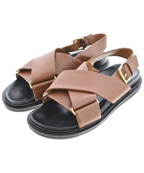 MARNI(マルニ)サンダル 茶 サイズ:EU38(24.5cm位)/2200641595325