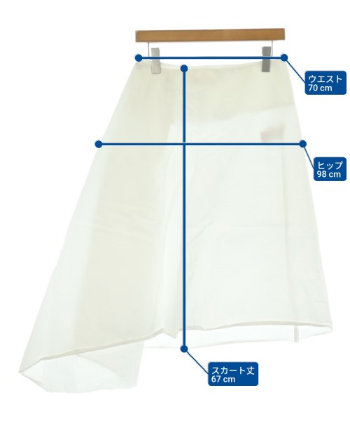 MARNI（マルニ）ひざ丈スカート 白 サイズ:42(M位) レディース/2200651547031