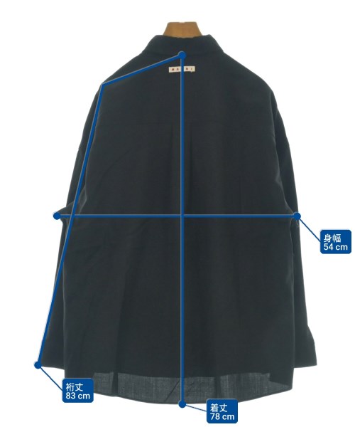 MARNI（マルニ）カジュアルシャツ 紺 サイズ:44(S位) メンズ/2200651879026