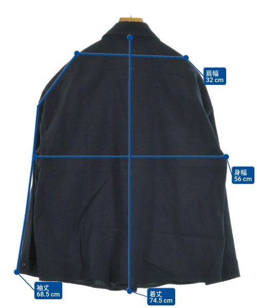 MARNI（マルニ）カジュアルシャツ 紺 サイズ:46(M位) メンズ/2200652629026