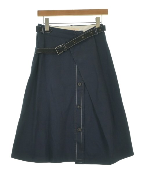 MARNI(マルニ)ロング・マキシ丈スカート 紺 サイズ:38(S位)/2200646946108