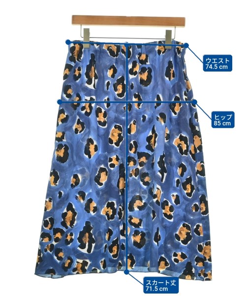 MARNI（マルニ）ひざ丈スカート 青 サイズ:42(M位) レディース/2200704481022