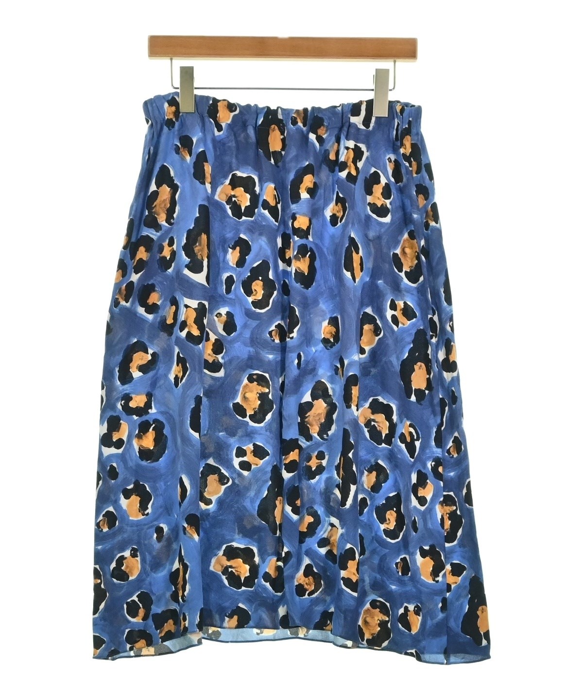 MARNI（マルニ）ひざ丈スカート 青 サイズ:42(M位) レディース