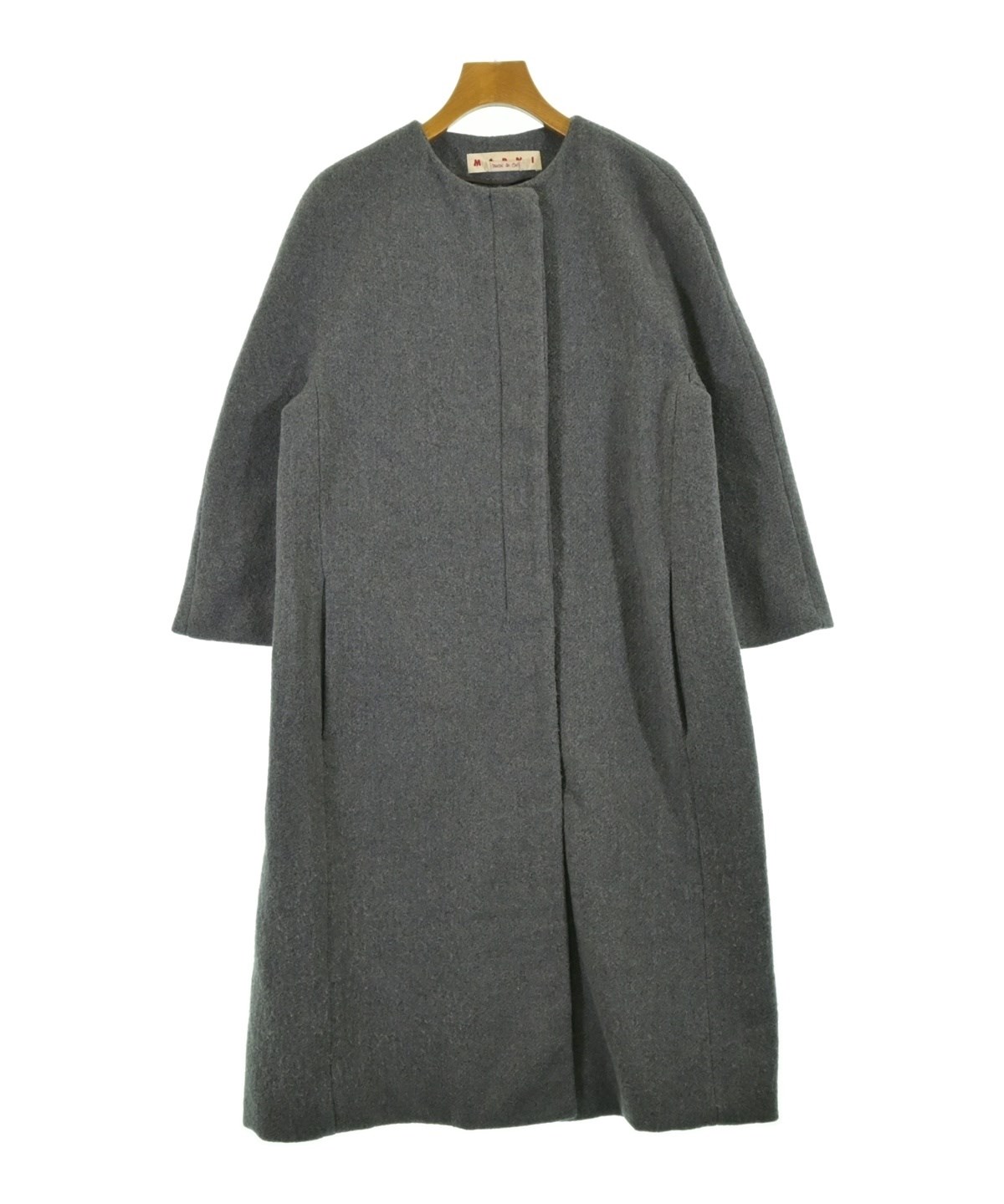MARNI マルニ コート スタンドカラー グレー イタリア製 ロング丈 MARNI（マルニ）その他 グレー サイズ:36(XS位) レディース