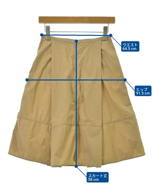 MARNI（マルニ）ひざ丈スカート ベージュ サイズ:38(S位) レディース/2200705034036