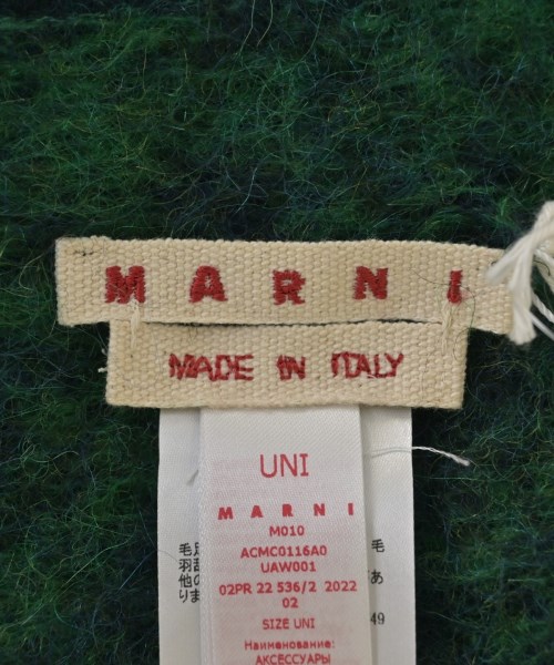 MARNI（マルニ）ストール 緑 サイズ:UNI メンズ/2200705408424