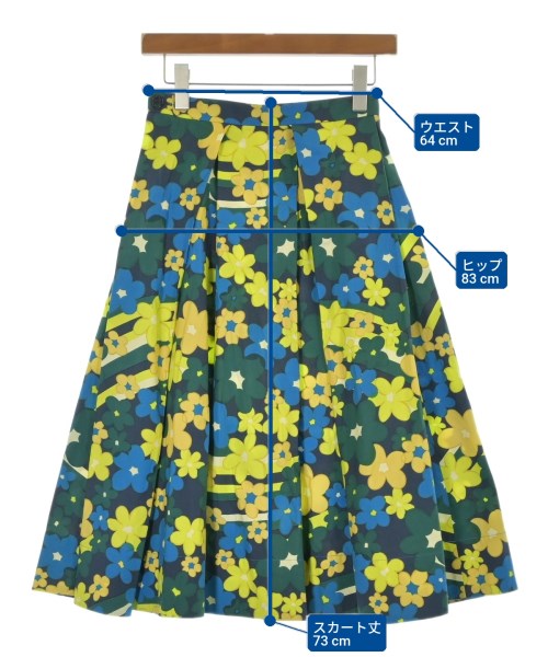 MARNI（マルニ）ひざ丈スカート 青 サイズ:36(XS位) レディース/2200709307198