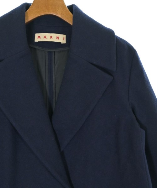 MARNI（マルニ）ステンカラーコート 紺 サイズ:38(S位) レディース/2200709641018