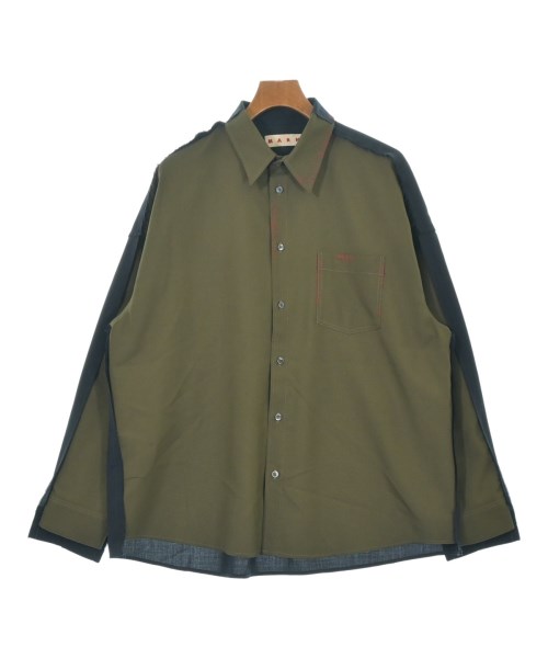 MARNI(マルニ)カジュアルシャツ カーキ サイズ:48(L位)/2200662825043