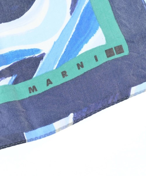 MARNI（マルニ）バンダナ・スカーフ 紺 サイズ:- レディース/2200660591063