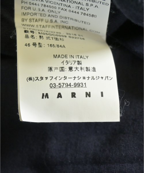 MARNI（マルニ）Tシャツ・カットソー 紺 サイズ:46(M位) メンズ/2200665524080