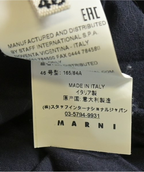 MARNI（マルニ）Tシャツ・カットソー 紺 サイズ:46(M位) メンズ/2200665524097