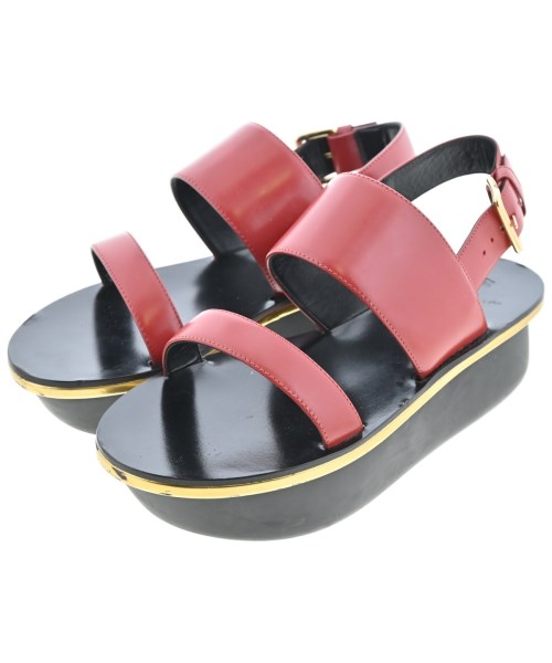 MARNI(マルニ)サンダル 赤 サイズ:-(24.5cm位)/2200669054071