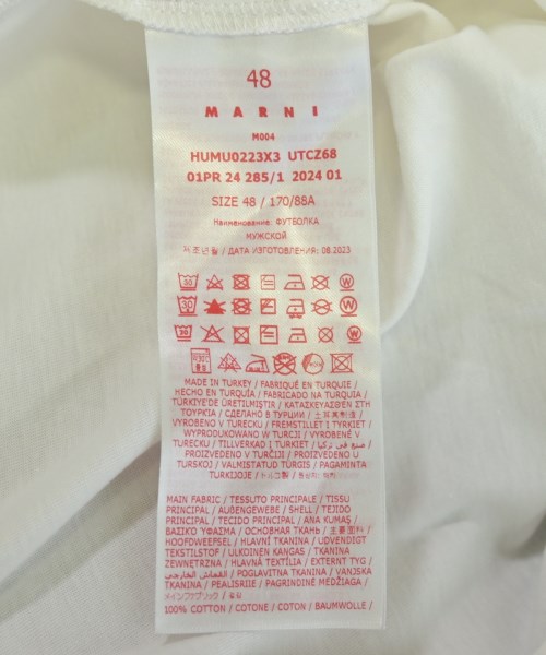 MARNI（マルニ）Tシャツ・カットソー 白 サイズ:48(L位) メンズ/2200725225025