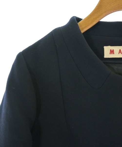MARNI（マルニ）ノーカラージャケット 紺 サイズ:38(S位) レディース/2200732469030