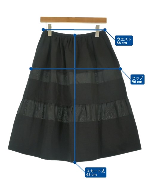 MARNI（マルニ）ひざ丈スカート 黒 サイズ:38(S位) レディース/2200733719219