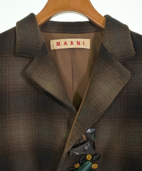 MARNI（マルニ）テーラードジャケット 茶 サイズ:42(M位) レディース/2200722264065