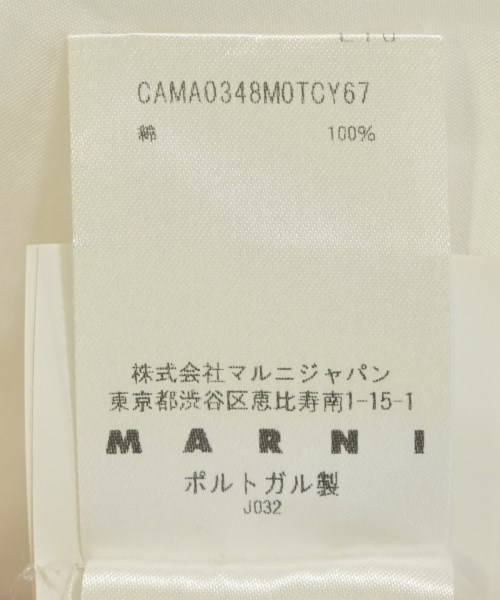 MARNI（マルニ）カジュアルシャツ 白 サイズ:36(S位) レディース/2200722680063