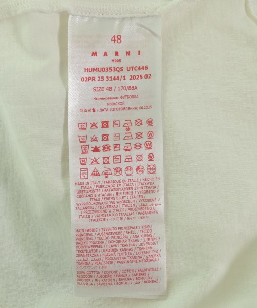 MARNI（マルニ）Tシャツ・カットソー 白 サイズ:48(L位) メンズ/2200724144099