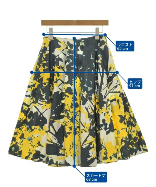 MARNI（マルニ）ひざ丈スカート 黄 サイズ:40(M位) レディース/2200726685132