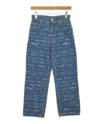 新品 MARNI スプラッタープリント デニムパンツ 36 MARNI（マルニ）デニムパンツ 青 サイズ:36(XS位) レディース