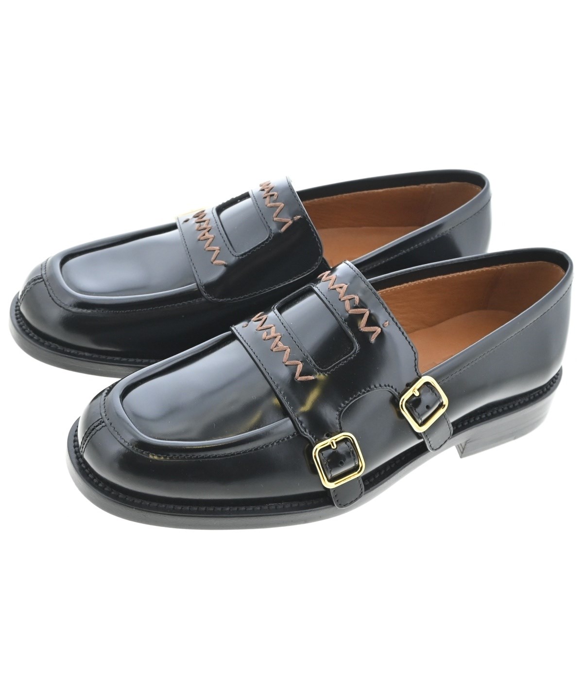 MARNI（マルニ）ドレスシューズ/ローファー 黒 サイズ:EU38(24.5cm位