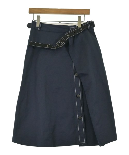 MARNI(マルニ)ひざ丈スカート 紺 サイズ:40(M位)/2200684750163