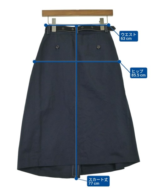 MARNI（マルニ）ひざ丈スカート 紺 サイズ:40(M位) レディース/2200684750163