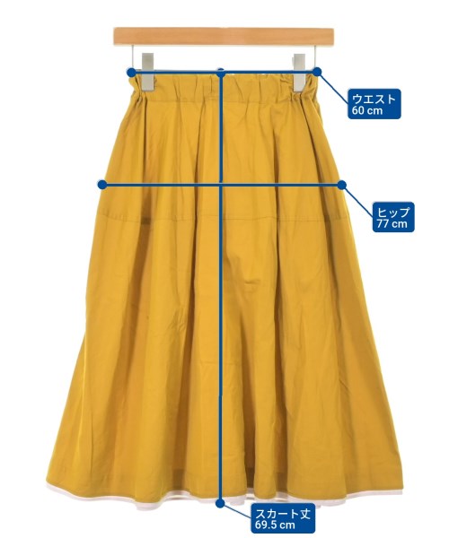 MARNI（マルニ）ロング・マキシ丈スカート 黄 サイズ:36(XS位) レディース/2200685650028
