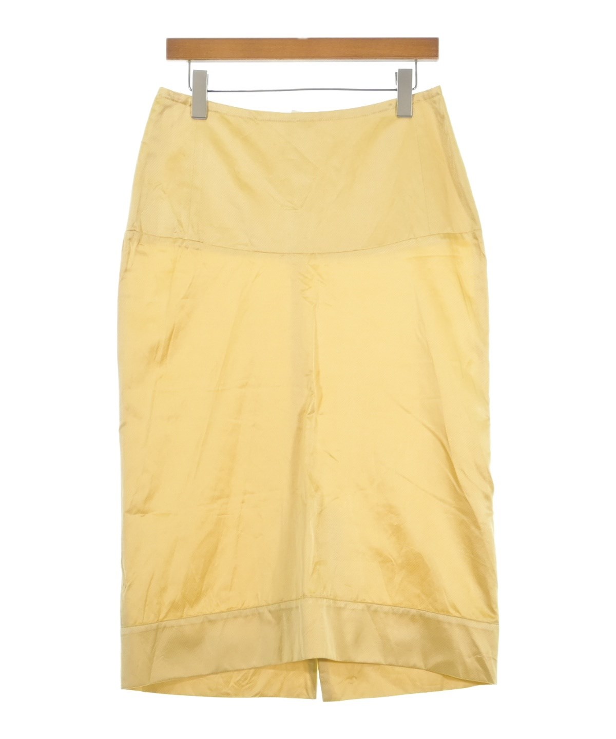 MARNI（マルニ）ひざ丈スカート 黄 サイズ:42(M位) レディース