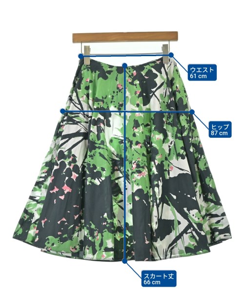 MARNI（マルニ）ひざ丈スカート 緑 サイズ:38(S位) レディース/2200691177137