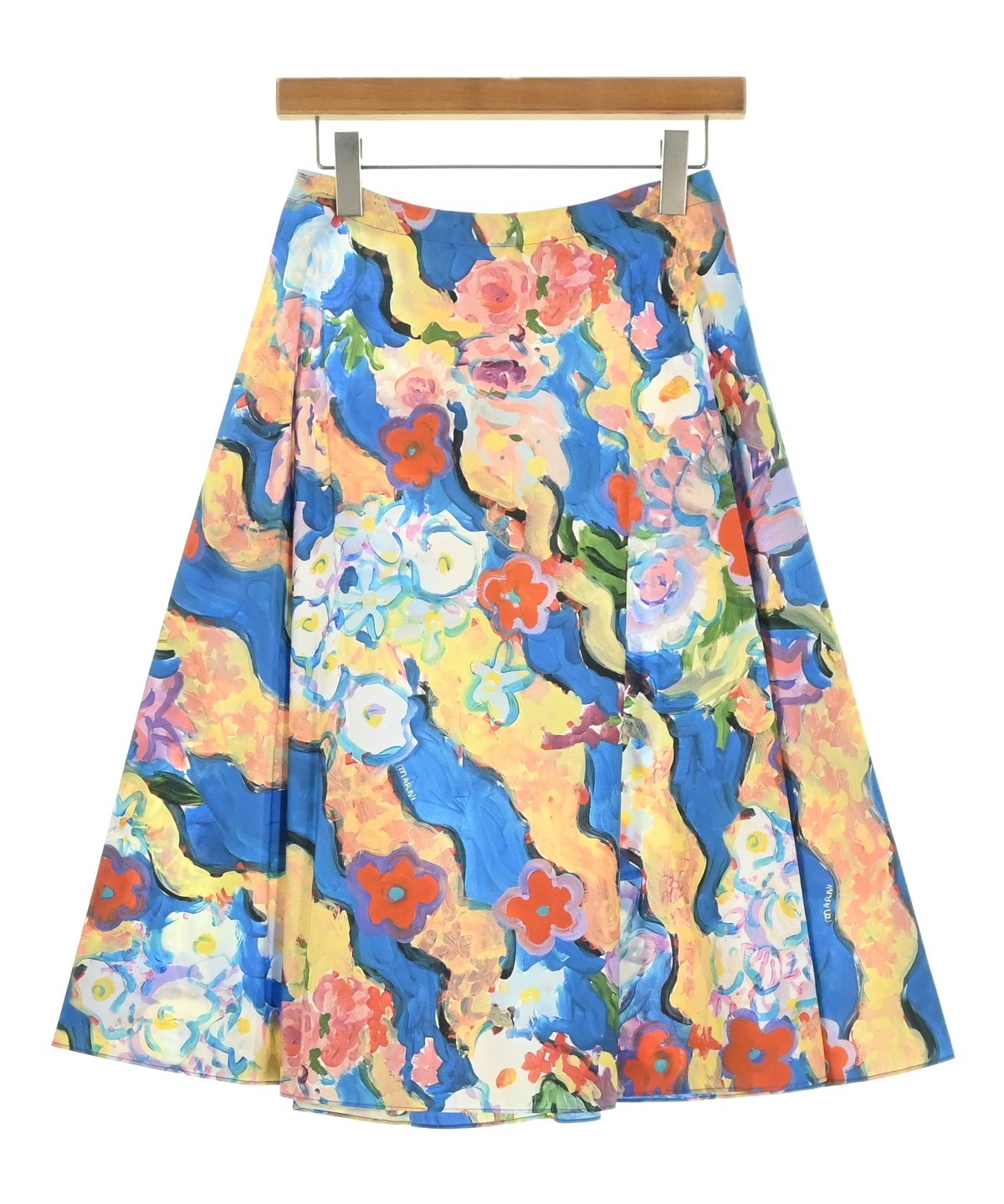 MARNI（マルニ）ひざ丈スカート 青 サイズ:38(S位) レディース