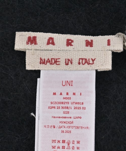 MARNI（マルニ）マフラー 黒 サイズ:- メンズ/2200692043202