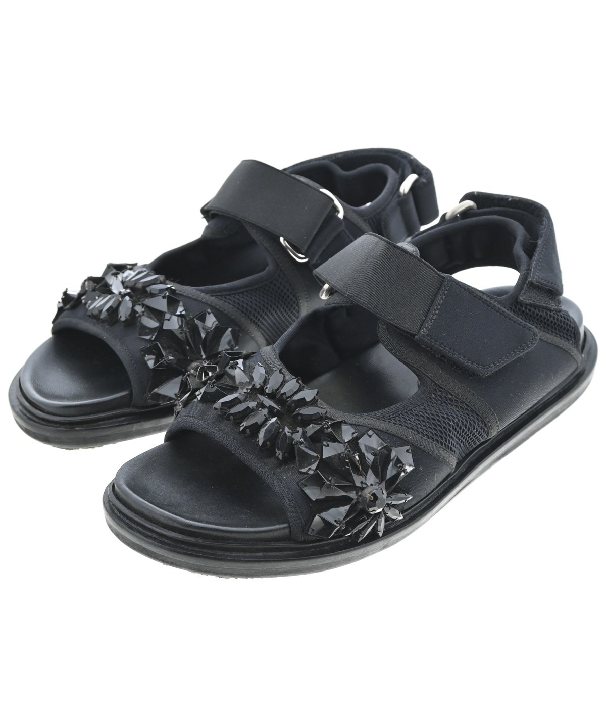 MARNI（マルニ）サンダル 黒 サイズ:EU37 1/2(24cm位) レディース