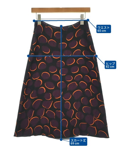 MARNI（マルニ）ひざ丈スカート 黒 サイズ:40(M位) レディース/2200692733028