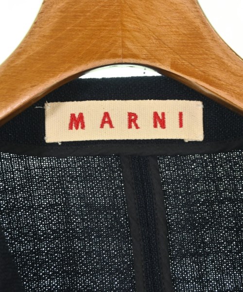 MARNI（マルニ）ノーカラージャケット 紺 サイズ:40(M位) レディース/2200692923016