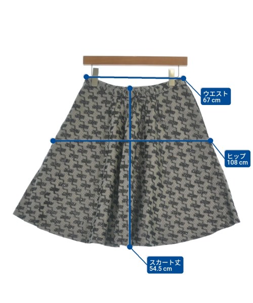MOSCHINO CHEAP AND CHIC（モスキーノ　チープアンドシック）ひざ丈スカート グレー サイズ:40(M位) レディース/2200655720010